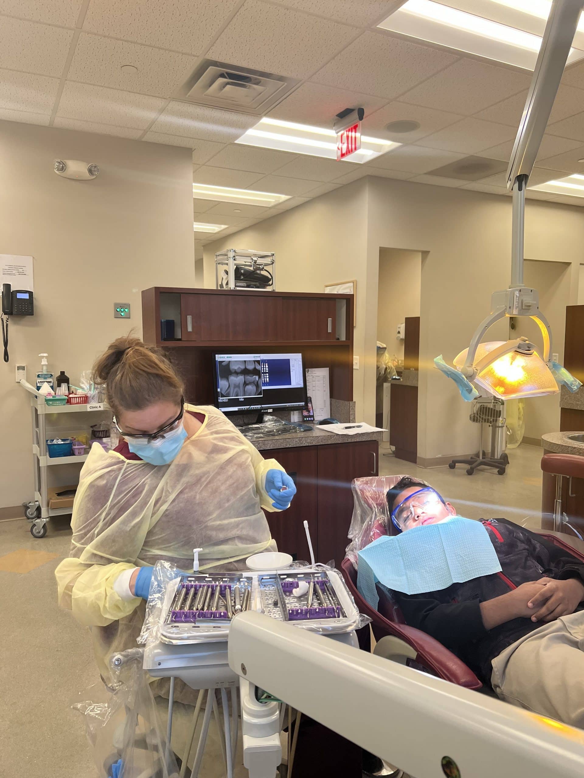 dental hygiene students and patients